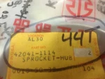 Sprocket Rear 44T KX60 KX80 KDX80 42041-1114 Nos Kawasaki. Fixed Price $29.99.