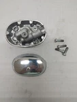1973 Honda CB175 Right Side Cylinder Head Cover & Tach Pinion. Fixed Price $50.00.