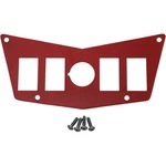 Moose Rzr Dash Plate - Red, Center / 4 Switch 12V. Fixed Price $30.85.