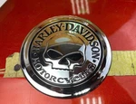 Oem Harley Sportster Willie Skull Gas Fuel Tank Cap Cover Medallion Badge. Fixed Price $49.95.