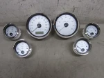 Harley '08 Flhx Speedometer, Tachometer, + Silver Faces, All Work Good, #4676WD. Fixed Price $350.00.