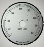 5D Harley Davidson Rpm Tachometer Silver Gauge Face 09392237. Fixed Price $21.25.