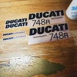 Ducati 748R Demoquattro Black Decal Set Vinyl Stickers. Fixed Price $27.85.