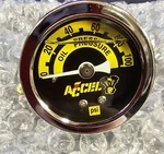 V-twin Accel Oil Pressure Gauge 0-100LB Black Face Harley Softail Dyna Touring. Fixed Price $99.95.
