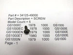 Suzuki Nos Meter Knob Screw 1978 1979 1980. Fixed Price $8.69.