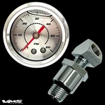Harley Big Twin Engine 0-60 Psi Oil Pressure Liquid Filled Gauge Adapter Kit. Fixed Price $29.99.