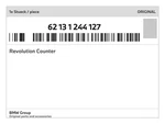 Genuine Bmw Revolution Counter 62-13-1-244-127 New. Fixed Price $509.46.