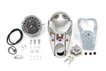V-twin 39-0906 Chrome Three Light Dash Panel Kit With 2:1 Ratio Speedometer. Fixed Price $278.53.